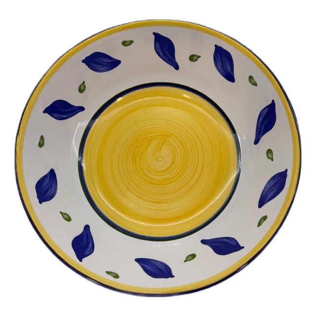 Late 20th Century Williams Sonoma Tournesol (Italy) 13" Pasta Serving Bowl For Sale