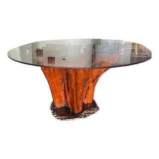 1970s Natural Tree Stump Dining Table For Sale