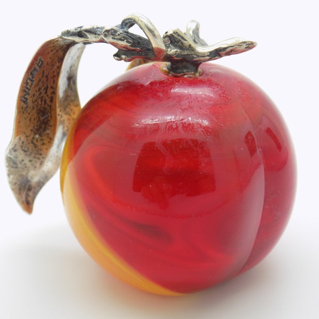 Vintage Italian Handmade Silver Prune Figurine by Angini, Tuscany, 1980s For Sale - Image 6 of 11