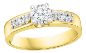 0.50 Carat Solitaire Diamond Traditional Ring/Band 14 Kt Yellow Gold
