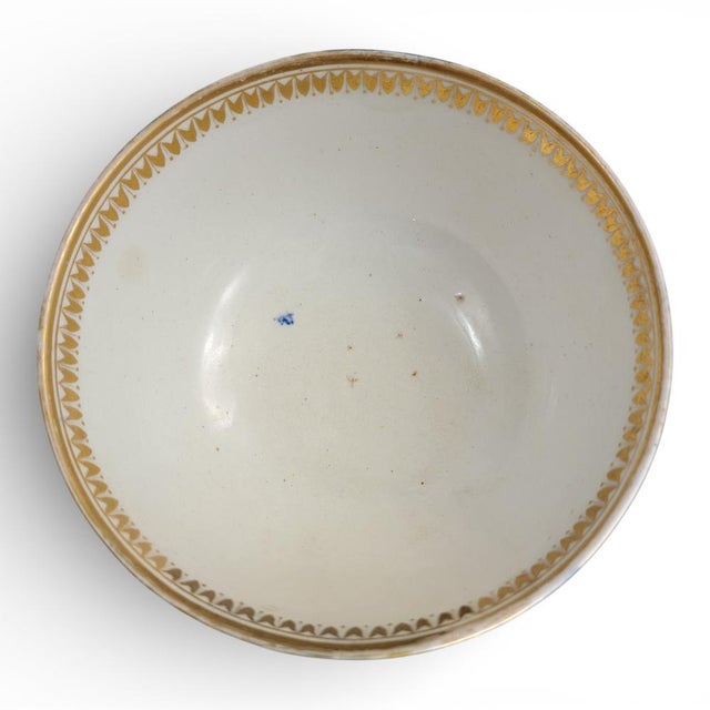Blue Late Georgian Derby Cabinet Bowl with English and Italian Views, 1800s For Sale - Image 8 of 12