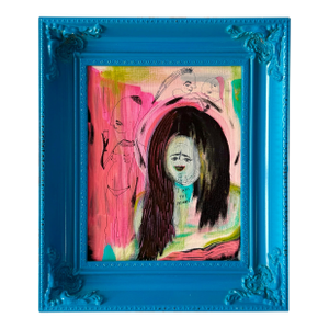 "I am the Moon" by Rachel Mythical Alien Figural Nude Portrait