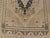 Early 20th Century Vintage Turkish Oushak Rug With Beige and Navy Blue Geometric Medallion 3'5 X 5'2 For Sale - Image 5 of 10