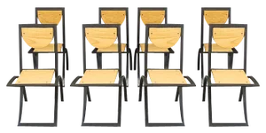 Sinus Dining Chairs by Karl Friedrich Förster for Kff, 1990s, Set of 8