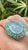Set in 18k Gold, 13.39 Carats Carved Aquamarine, Emerald & Diamond Cocktail Ring, Us Size 6 For Sale - Image 9 of 10