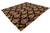 Contemporary Hand-Knotted Wool Ikat Area Rug With Venetian Shell Motifs in Rust For Sale - Image 9 of 12
