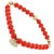 Asian Red Flame & Green Gaze Evil Eye Beaded Anklet For Sale - Image 3 of 5