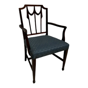 Early 20th Century Duncan Phyfe Mahogany Lincoln Drape Armchair