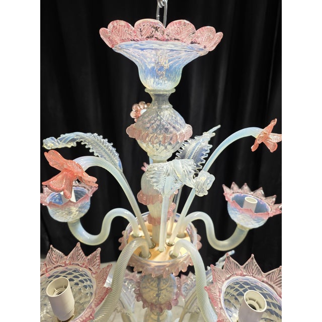 Vintage Murano Chandelier, 1980s For Sale - Image 4 of 16