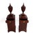 Brown 104 George III Style Telescoping Knife Urns Pedestal Cabinet Wine Cisterns Book Matched - A Pair For Sale - Image 8 of 18