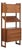 Mid Century Modern Walnut Bookcase Etagere Unit For Sale