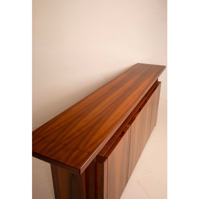 Brown Italian Handcrafted Sideboard in the style of Rivadossi, 1980s For Sale - Image 8 of 18