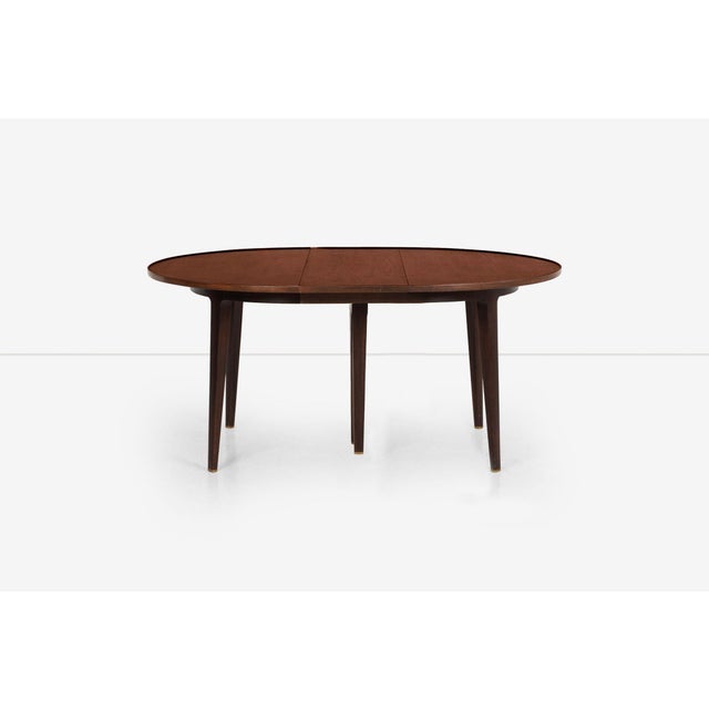 Brown 1950s Edward Wormley for Dunbar Extension Dining Table For Sale - Image 8 of 12