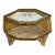 Ornate Antique Paneled Glass Jewelry Box For Sale