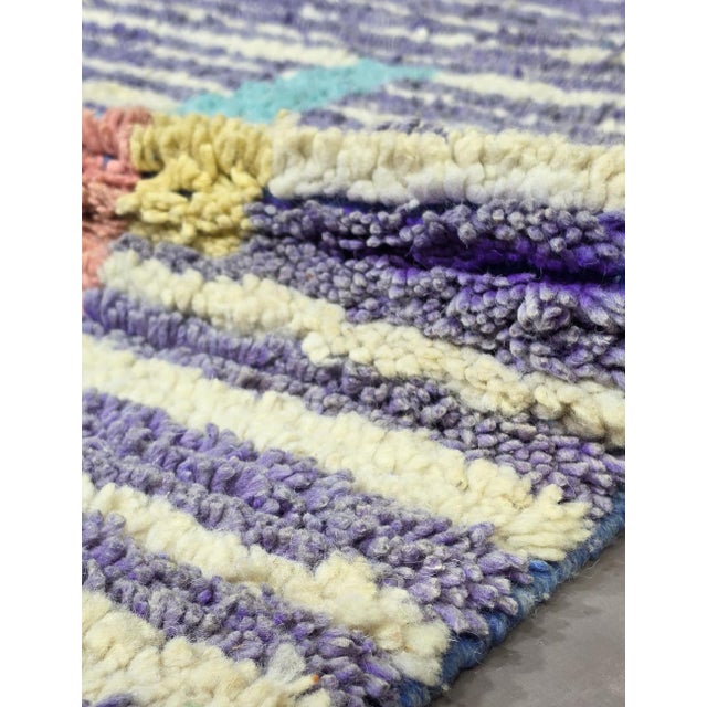 Handwoven Berber Wool Rug - 8.7 X 7.1 Ft For Sale In Cleveland - Image 6 of 8