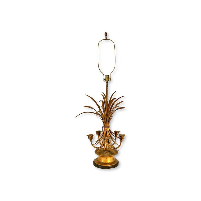 Midcentury Neoclassic Wheat Sheaf Lamp, Frederick Cooper For Sale - Image 4 of 6
