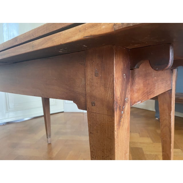 French Extendable Dining Table in Cherrywood For Sale - Image 14 of 18
