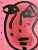 Peter Keil Mirovian Style Abstract Portrait Painting by Peter Keil For Sale - Image 4 of 5