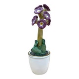 Image of Vintage Porcelain Potted Flower in Planter For Sale