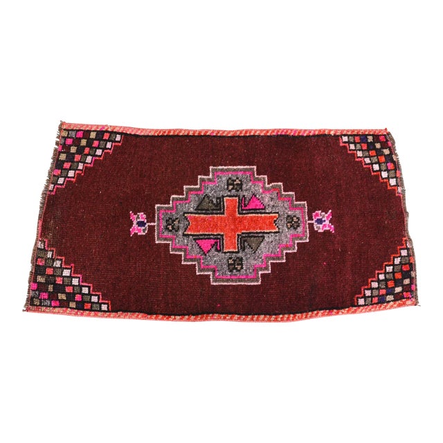 Vintage Mid Century Turkish Rug For Sale