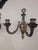 Vintage Pair of Brass Double Arm Wall Candle Scones - a Pair For Sale - Image 4 of 12