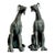Vintage Boho Monumental Cast Bronze Dogs - A Pair For Sale