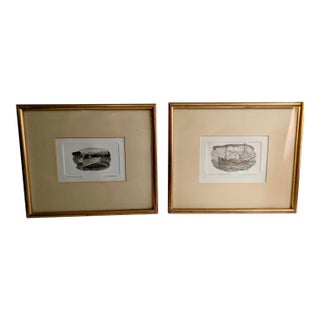 Pair of Mid 20th Century Framed Lithographs by David Goddard For Sale