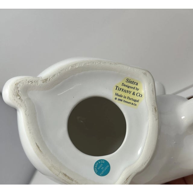 Charming vintage Tiffany & Co. porcelain bunny rabbit figurine, beautifully hand painted with delicate floral detailing....