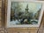 Framed European Winter Street Scene Original Oil Painting Signed Gerald Kott, Mid-20th Century For Sale - Image 17 of 18