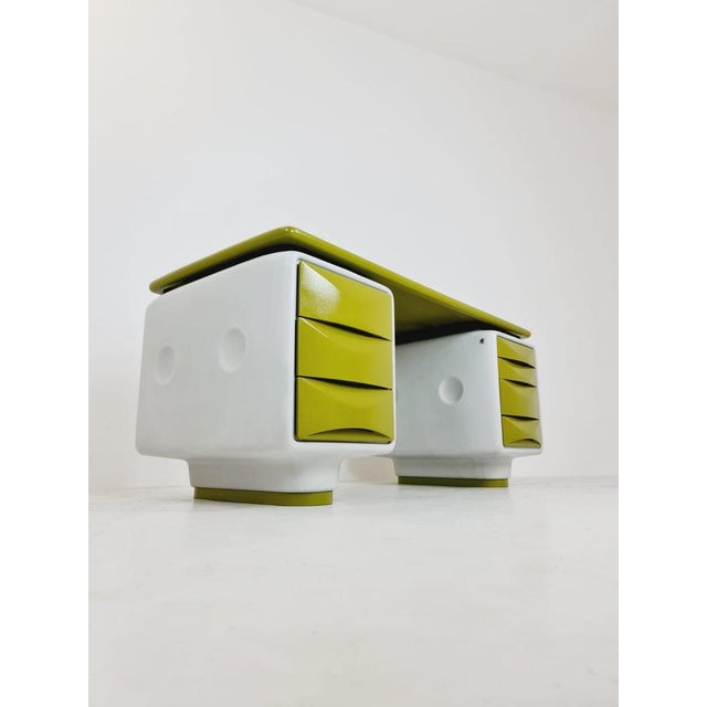 Space Age Writing Desk in Fiberglass by Ernest Igl for Wilhelm Werndl, 1970s For Sale - Image 11 of 11