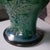 2020s Hand-Carved Chrysanthemum Vase in Emerald Glaze by Pottery 12, Hanoi Studio Art Ceramic For Sale - Image 5 of 5