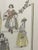 Wood Vintage Framed Hermes Scarf Costumes Des Dames For Sale - Image 7 of 16