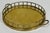 Mid 20th Century Vintage Round Brass Faux Bamboo Rail Gallery Tray For Sale - Image 5 of 7