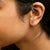 Haus of Brilliance 10K White Gold 1/10 Cttw Diamond 'P' Initial Stud Earring For Sale - Image 4 of 5