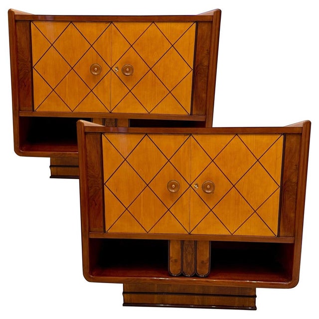 Italian Art Deco Cabinets attributed to Osvaldo Borsani, 1940s, Set of 2 For Sale - Image 14 of 14