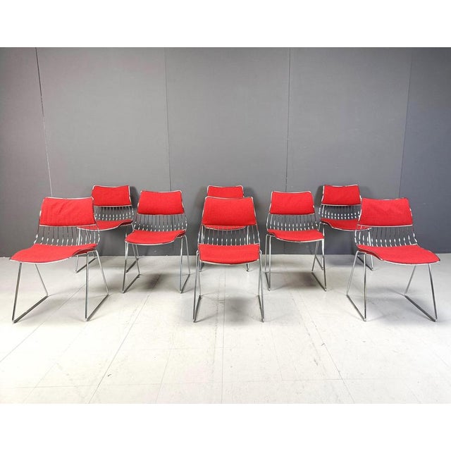 Rudi Verelst Dining Chairs by Rudi Verelst for Novalux, 1970s, Set of 8 For Sale - Image 4 of 12