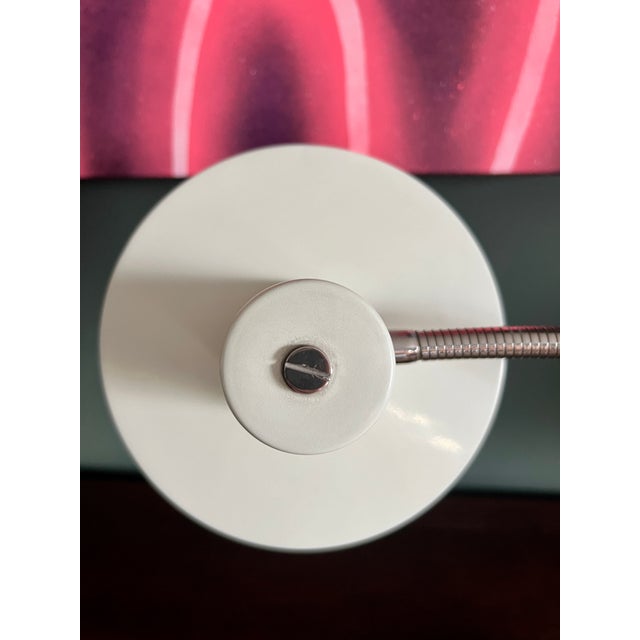 Metal Mid-Century German Desk Lamp with Gooseneck and Witch Hat from Hillebrand Lighting, 1950s For Sale - Image 7 of 11