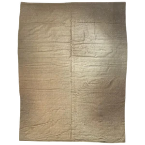 Vintage Indian Modern Khaki Color Flat Rug