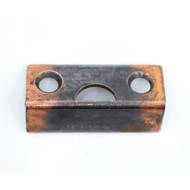 Vintage 9.5 In. Japanned Steel Surface Door Bolt For Sale - Image 6 of 7