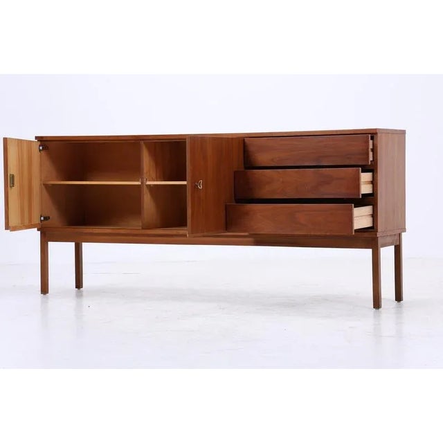 1960s Mid-Century Walnut Sideboard with Drawers, 1960s For Sale - Image 5 of 15