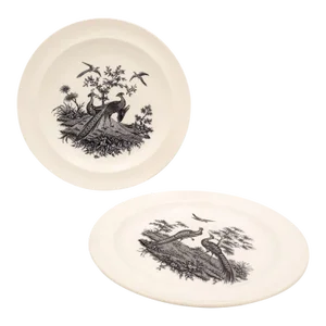 Pair of Wedgwood Etruria Creamware Plates, England Circa 1940