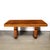 Wood Art Deco Streamlined Book-Matched & Burled Walnut W/ Black Lacquer Dining Table For Sale - Image 7 of 18