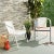 White Indoor-Outdoor Stacking Armchair in White - a Pair For Sale - Image 8 of 9