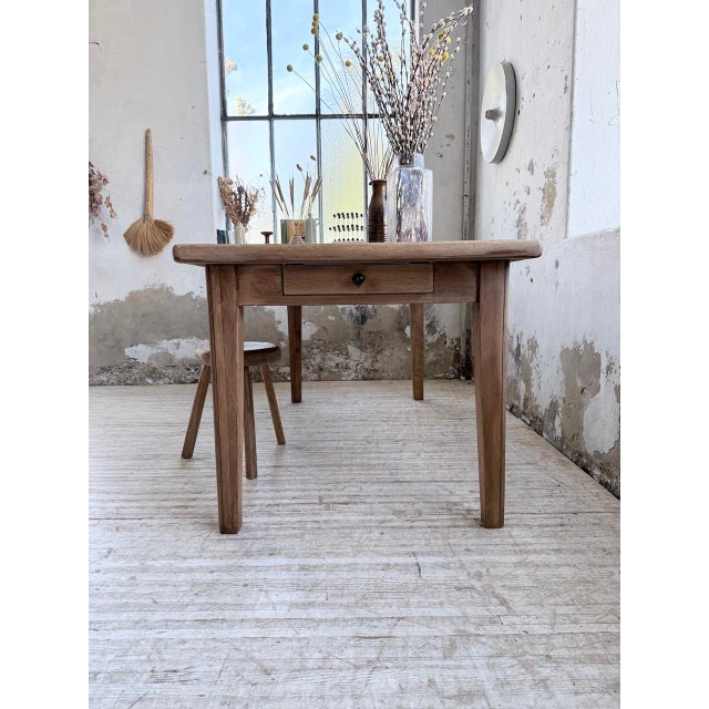 Vintage Farmhouse Table in Oak, 1970s For Sale - Image 13 of 18