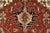 Heriz Ziegler Rug 9′ X 11’11” Red Wool Traditional Hand-Knotted Oriental Carpet For Sale - Image 9 of 15