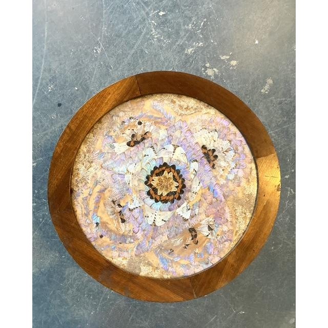 Mid 20th Century Vintage Turned Wood Butterly Wing Table For Sale - Image 5 of 12