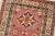 Kazak Runner 2’9” X 9’10” Pink Wool Tribal Hand-Knotted Oriental Rug For Sale In Philadelphia - Image 6 of 13