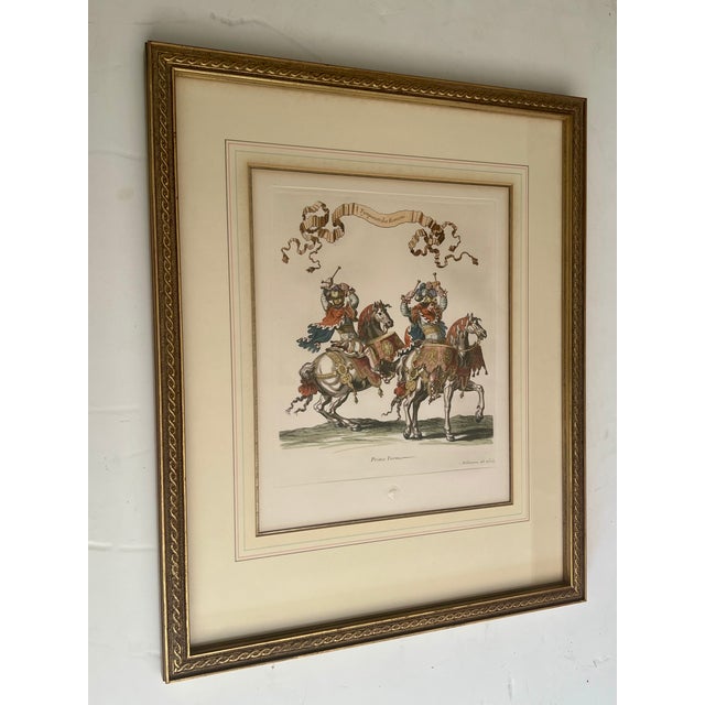 Mid 20th Century Mid 20th Century Intaglio Engraving Prima Turma Tympanotribae Romani, Etching by F. Chauveau For Sale - Image 5 of 10