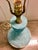 Aqua Mid-Century Modern Aqua Ceramic Lamp For Sale - Image 8 of 9