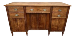 A Very Fine Antique Mid-Atlantic Walnut Sheraton Sideboard, Circa 1820’s